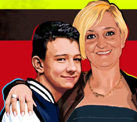 Mutter und Sohn